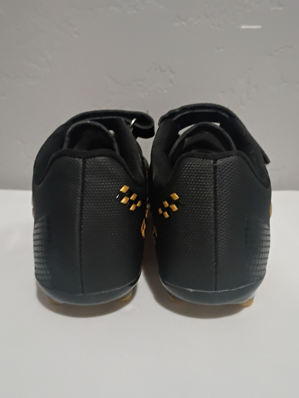 Kids Black and Gold Soccer Cleats - Picture 6 of 7